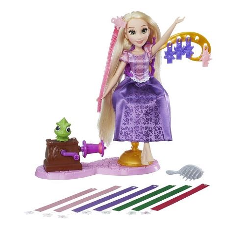 Poupee raiponce coiffures creations salon ruban royal - disney princess