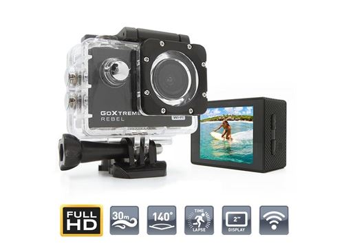 Caméra d'Action Full HD GoXtreme Rebel - Noire