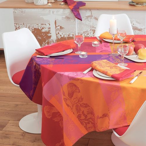 Nappe Mille Fiori Feuillage 180x180 Garnier-Thiebaut