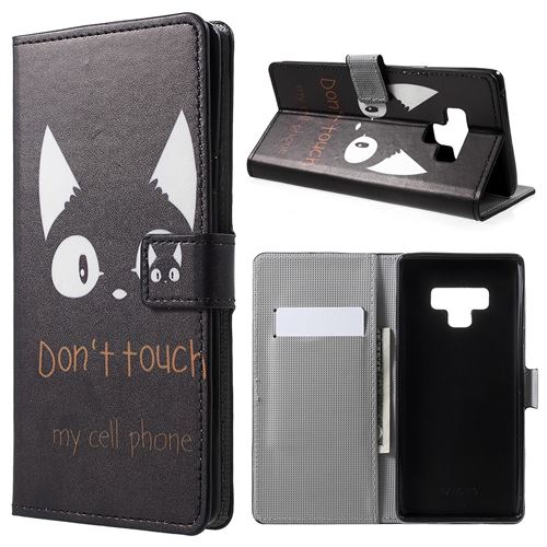 Etui en PU modèle ne touche pas mon téléphone pour votre Samsung Galaxy Note 9
