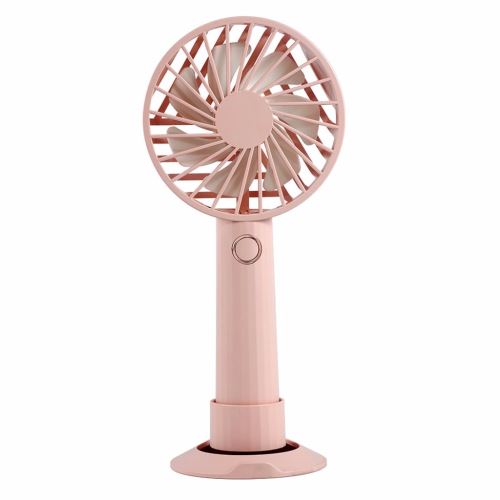 Ventilateur à main mini USB 3 vitesses portable pour extérieur rose