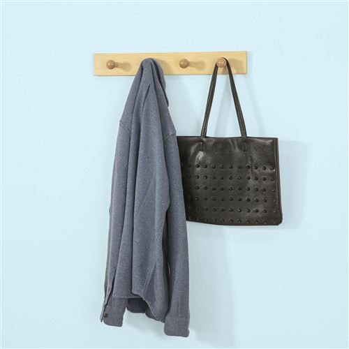 SoBuy® FHK10-N Porte-Serviette Porte-Manteau Mural Patère à Crochets pour Lits superposés avec 4 Crochets