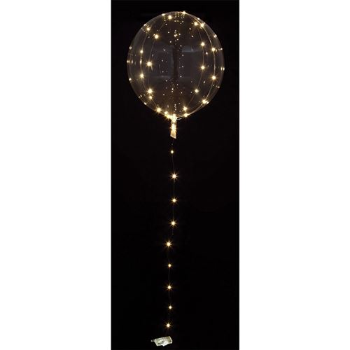 ballon sphère cristal 40cm avec led blan