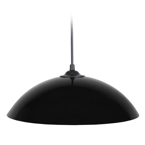 Suspension métal diamètre 29,5cm Demi-lune noir noir