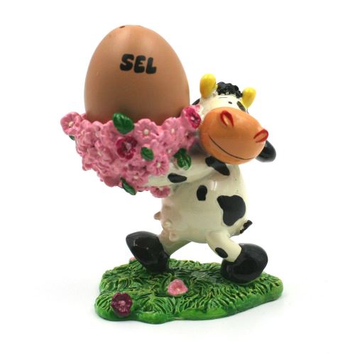 Salière oeuf - Vache