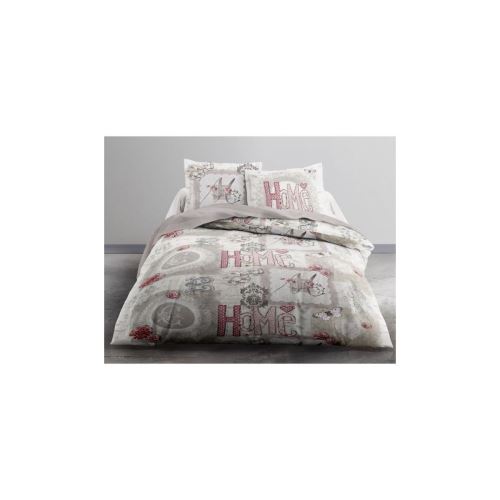 Today Parure De Couette Enjoy Home Heart - 1 Housse De Couette 220x240 Cm + 2 Taies 63x63 Cm