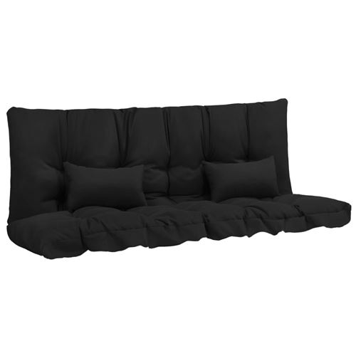 vidaXL Ensemble de coussins 4 pcs pour balancelle Anthracite Tissu
