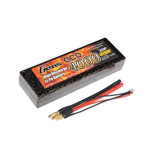 Gens Ace 4000mAh 7.4V 30C 2S1P HardCase Lipo 9#