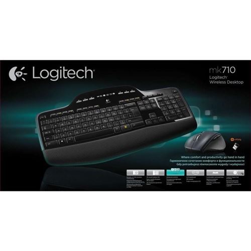 Logitech Wireless Desktop MK710 - toetsenbord en muis set - Spaans