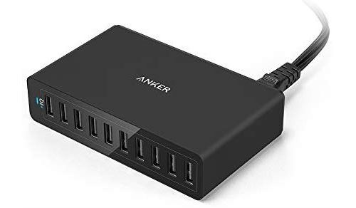 PowerPort 10 Chargeur 60W 10 Ports USB - Chargeur Secteur Vers USB pour portables et tablettes