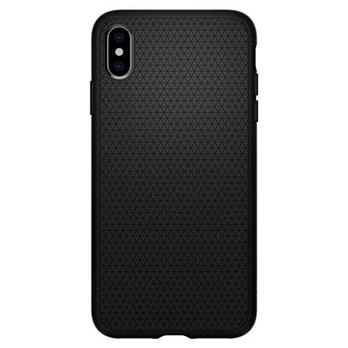 Spigen Liquid Air - Achterzijde behuizing voor mobiele telefoon - thermoplastic polyurethaan (TPU) - zwart - voor Apple iPhone XS Max