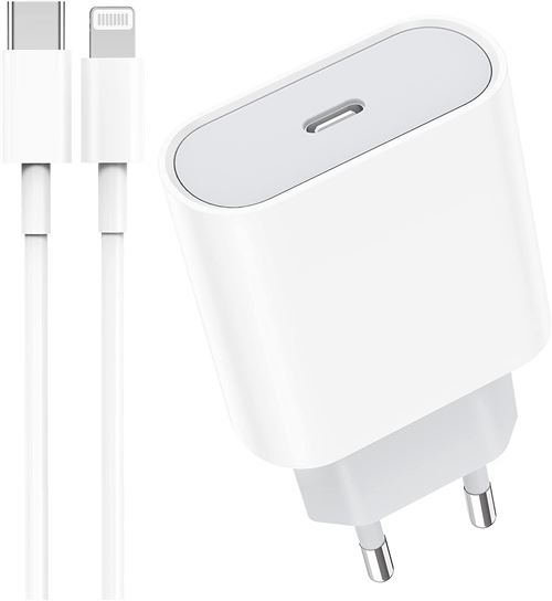 Acheter Chargeur USB C 20w chargeur secteur ultra rapide type C adaptateur mural + câble type C vers lightning 2 mètres compatible iPhone APPLE État correct - 11,90 € Chargeur USB C 20w chargeur secteur ultra rapide type C adaptateur mural + câble type C vers lightning 2 mètres compatible iPhone APPLE État correct - N/A reconditionné disponible sur Fnac