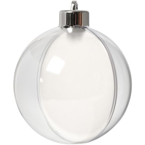 Creotime balle déco en plastique 8cm 5 pièces