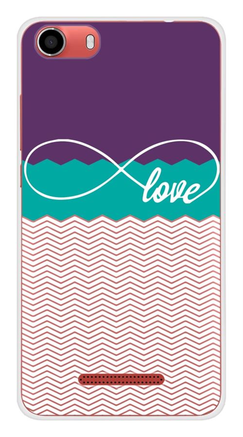 Coque en silicone imprimée compatible Wiko Lenny 2 Love Violet
