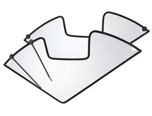 hl garde robe 48 cm 28 pouces transparent / noir