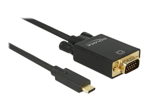 Non Communiqué Noir Delock - Adaptateur Vidéo Externe - Ite It6516bfn - Usb-C - D-Sub - Pour La Vente Au Détail