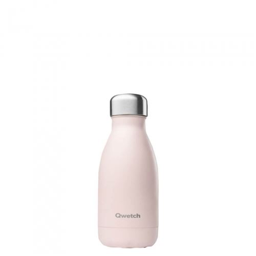 Qwetch bouteille isotherme inox Pastel rose 260ml