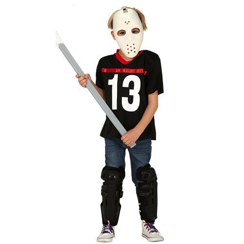 Déguisement Joueur Hockey Garçon 7/9 Ans Noir 83447 Guirca