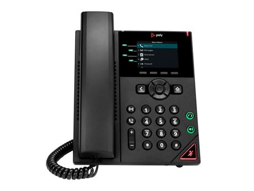POLY VVX 250 4-Line IP Phone and PoE-enabled
