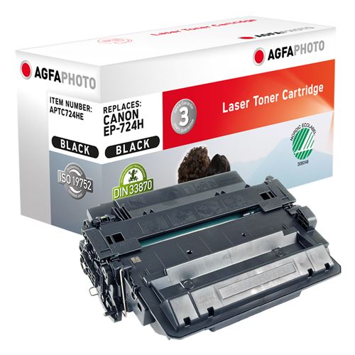 Compatible Avec Canon 724h (3482b002) Agfa Photo Aptc724he Toner Noir