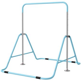 EurHomePlus Barre De Gymnastique Pliable Horizontale Réglable Multifonctionnelle Pour Enfants - Bleu