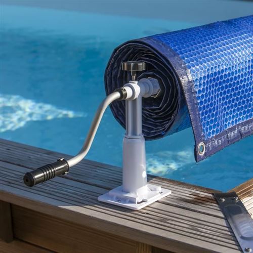 GRE - Enrouleur de bâche pour piscine hors-sol - Aluminium - Jusqu'à 5,8 m - Image 2