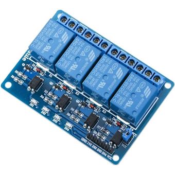 Module Relais 4 Canaux 5V Compatible avec UNO R3, Mega 1280, DSP Arm, PIC AVR, Raspberry Pi LED d'État Haute Puissance - 1