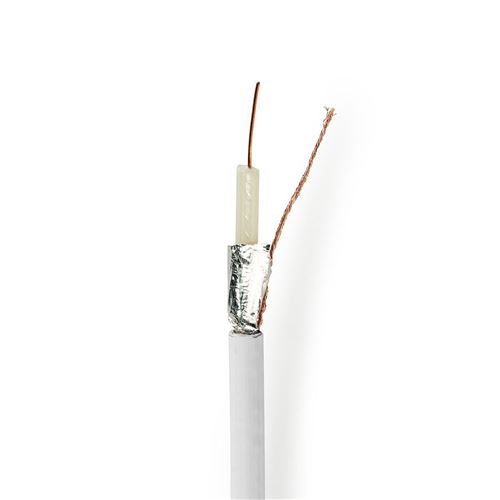 Non Communiqué Blanc Câble Coaxial Coaxial 12 25,0 M Boîte-Cadeau