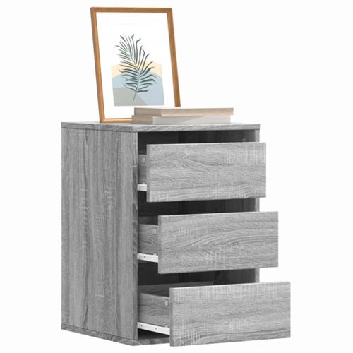 VIDAXL - Commode d angle - Gris - 40x41x58 cm - Image 3