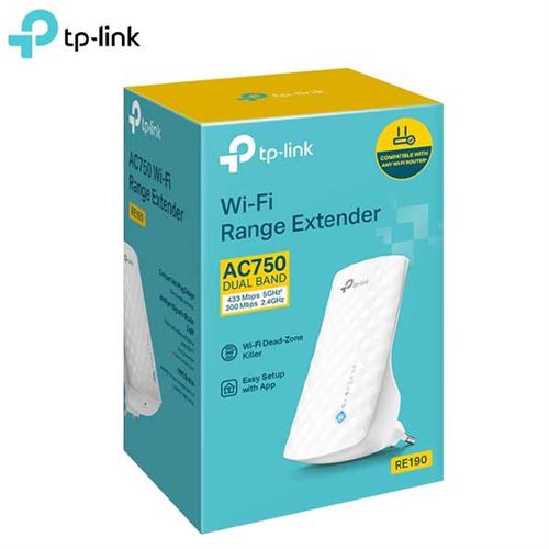 TP-Link RE190 - Wi-Fi signaalversterker - Wi-Fi 5 - 2.4 GHz, 5 GHz