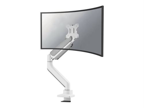 Neomounts DS70PLUS-450WH1 - Kit de montage (bras de montage pour bureau) - pleine action - pour écran LCD incurvé - acier - blanc - Taille d'écran : 17-49