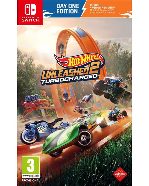 Milestone Hot Wheels Unleashed 2: Turbocharged - Day One Edition Premier jour Italien Nintendo Switch