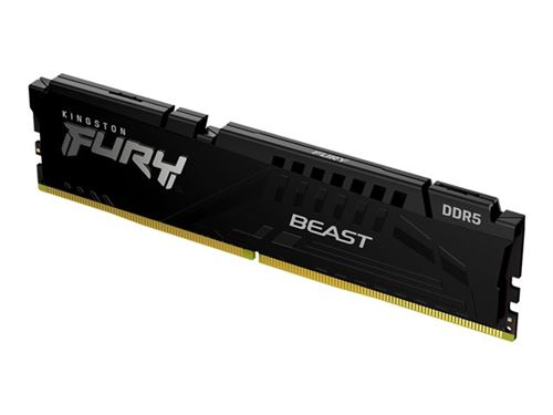 Kingston Fury Beast - Ddr5 - Module - 16 Go - Dimm 288 Broches - 5600 Mt/S / Pc5-44800 - Cl36 - 1.25 V - Mémoire Sans Tampon - On-Die Ecc - Noir