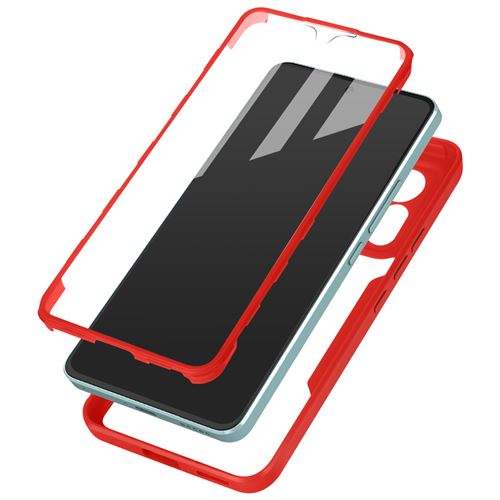 Coque pour Xiaomi 12 Lite Antichoc Dos Plexiglas Avant Polymère Coins Renforcés Avizar Contour Rouge
