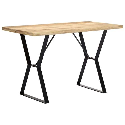 vidaXL Table de salle à manger 120x60x76 cm Bois solide de manguier