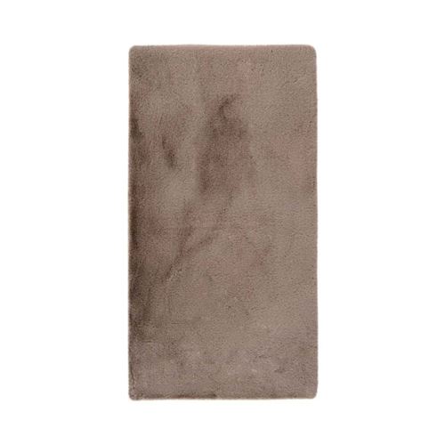 Tapis de Bain Fait à la Main "Rabbit" Beige Foncé 65 x 100 cm