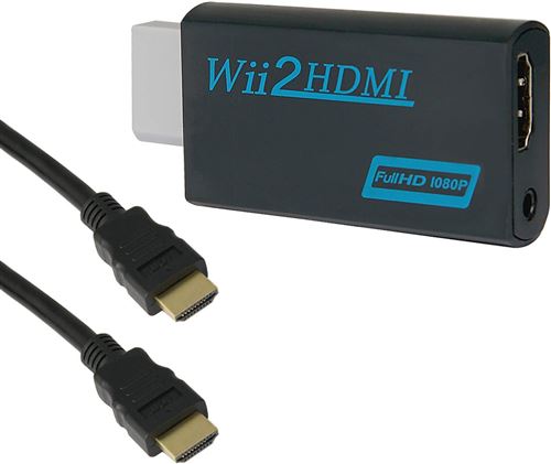 Convertisseur HDMI Nintendo Wii Full HD 1080p - Connectique et