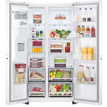 Réfrigérateur américain LG GSLV70SWTF Blanc