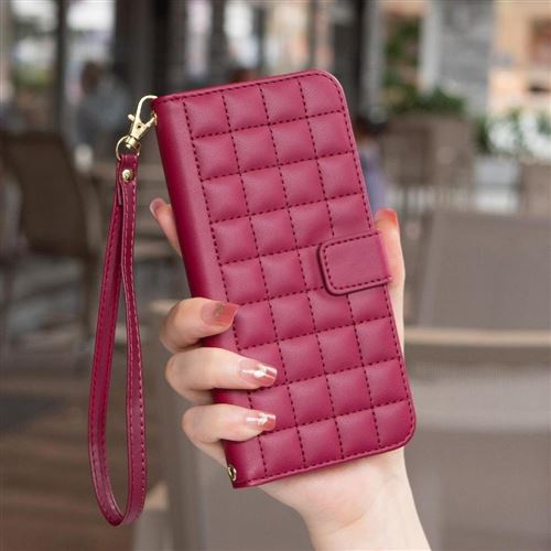 Coque Xiaomi Poco F3 Portefeuille + Verre Trempé – Noir/Rouge EbestStar