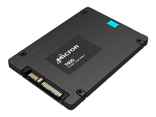Micron 7400 MAX - SSD - 1.6 To - interne - 2.5 - U.3 PCIe 4.0 (NVMe)