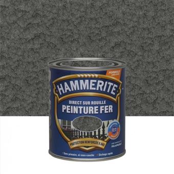 Peinture fer extérieur Direct sur rouille HAMMERITE gris ardoise ...