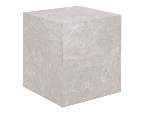 Non Communiqué Beige Pula - Bout De Canapé - Effet Marbre - 40 Cm
