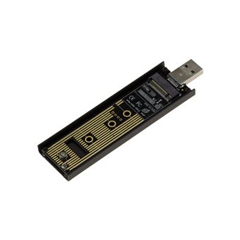Adaptateur et convertisseur Kalea-Informatique Adaptateur clé USB 3.0 Pour  SSD M.2 NGFF PCIe NVMe M ou B+M Key, avec structure renforcée et ouverte  pour insertion rapide du SSD