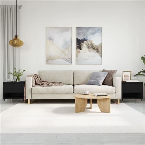 Vidaxl Noir Tables Basses 2 Pcs - 50X46x50 Cm - Image 3