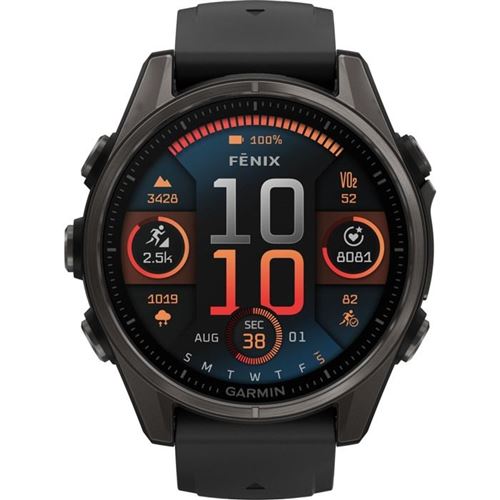 Montre Connectée - Garmin - Fēnix 8 - 43Mm - Amoled - Verre Sapphire Résistant