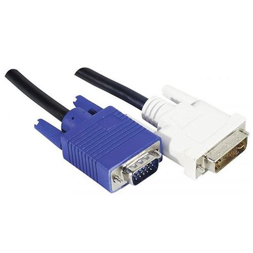 Cordon dvi-a/vga HD15M Single Link - 3 m