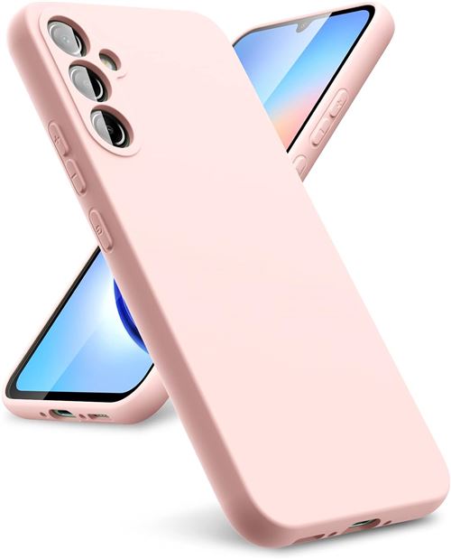 Coque Pour Samsung Galaxy A35 5G Silicone Rose Little Boutik©
