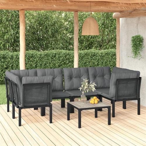 Non Communiqué Gris Salon De Jardin Vidaxl Resine Tressee Noir 5 Pieces 6 Personnes