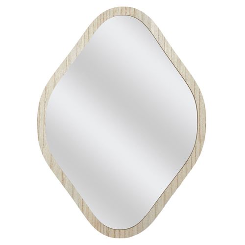 Generique Marron Miroir Déco Losange "Elio" 60Cm Naturel - Image 3