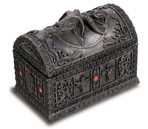 objet de décoration - IMPEXIT - Coffret enluminures Lucifer 11/16/7 cm